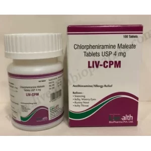 Chlorpheniramine Maleate Tablets USP 4 mg
