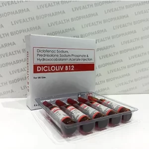 Diclofenac Sodium, Prednisolone Sodium Phosphate & Hydroxocobalamin Acetate Injection