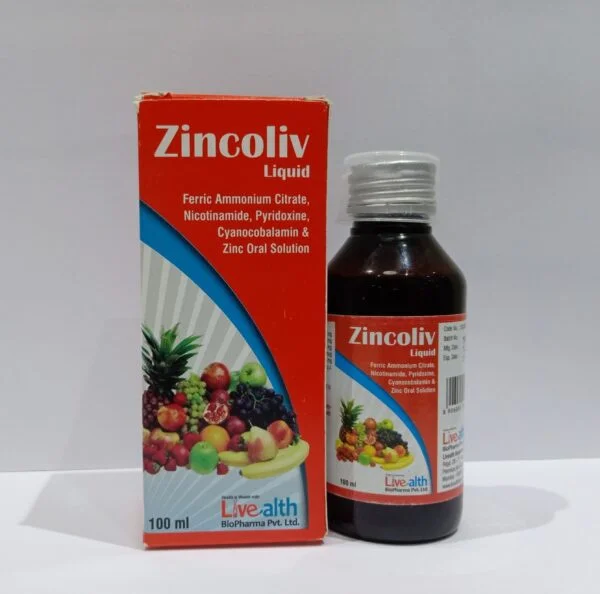 Ferric Ammonium Citrate, Nicotinamide, Pyridoxine, Cyanocobalamin & Zinc Oral Solution