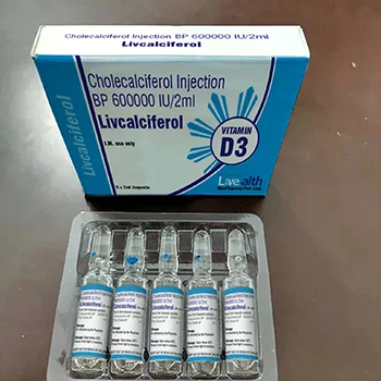Cholecalciferol Injection BP 600000 IU/2 ml (Vitamin D3)
