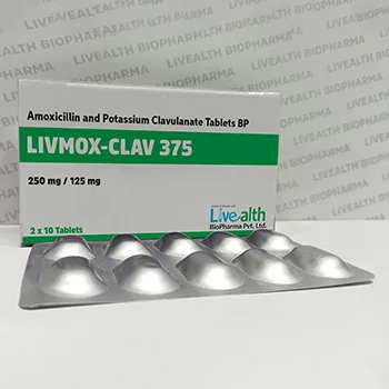 Amoxicillin and Potassium Calvulanate Tablets BP 375 mg