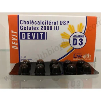 Cholecalciferol Capsules USP 2000 IU (Vitamin D3)