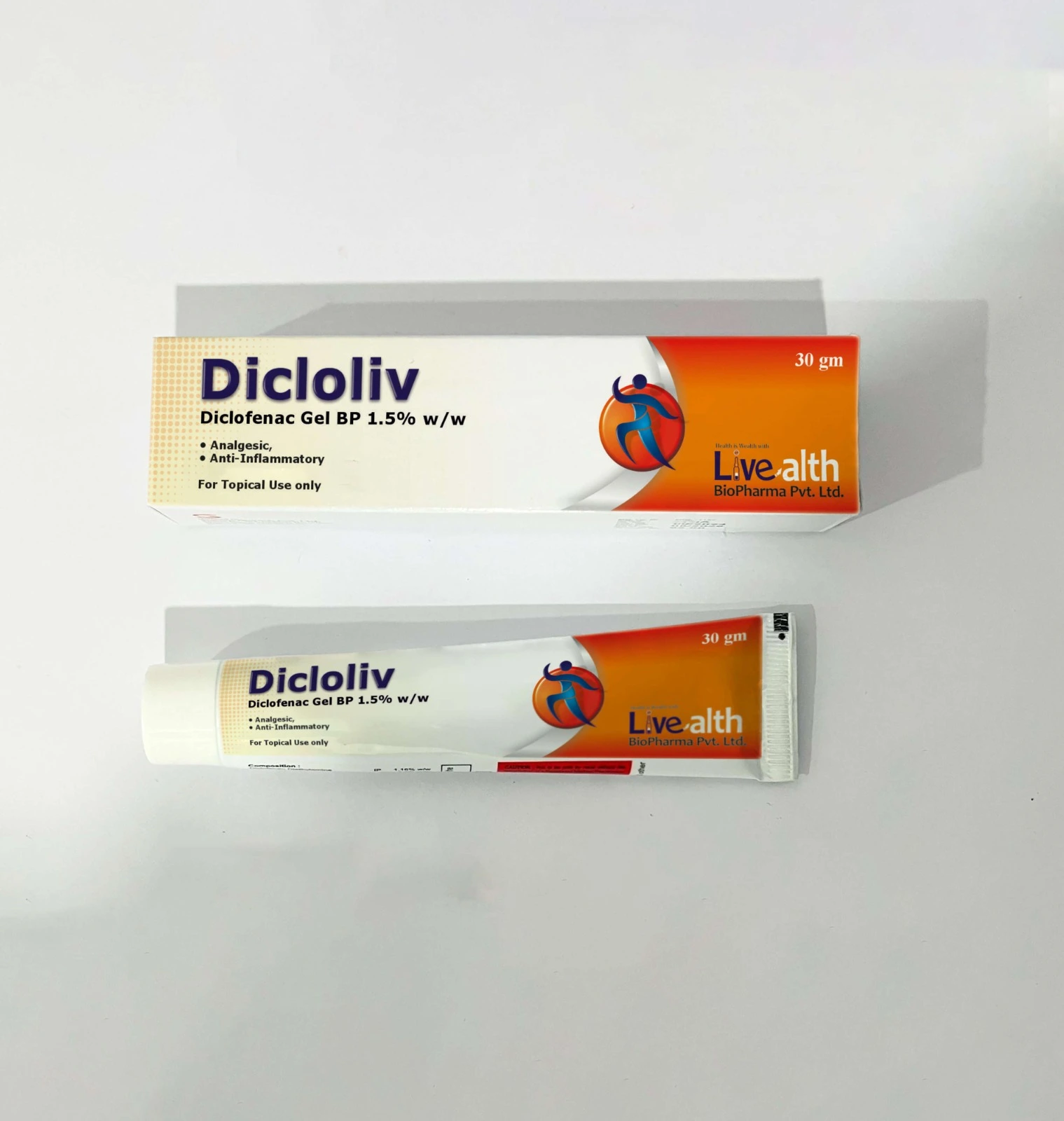 Dicloliv (Diclofenac 1.5% Gel 30 gm)