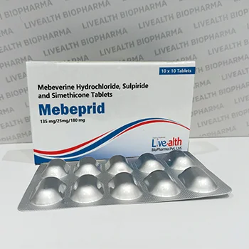Mebeverine Hydrochloride, Sulpiride and Simethicone Tablets